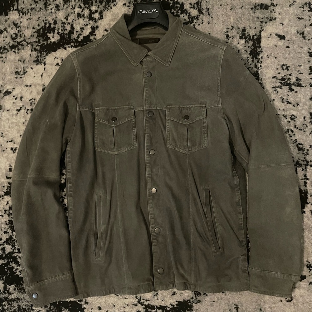 Gimo’s Suede Lambskin Leather Jacket Large